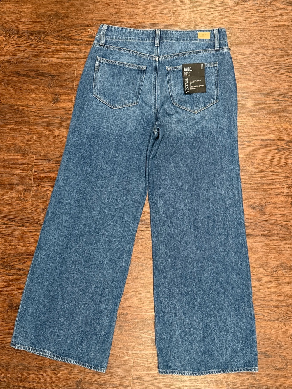Paige Jeans Womens Blue Denim Zoey Wide Leg High Rise Boho Size 29 - Picture 8 of 16